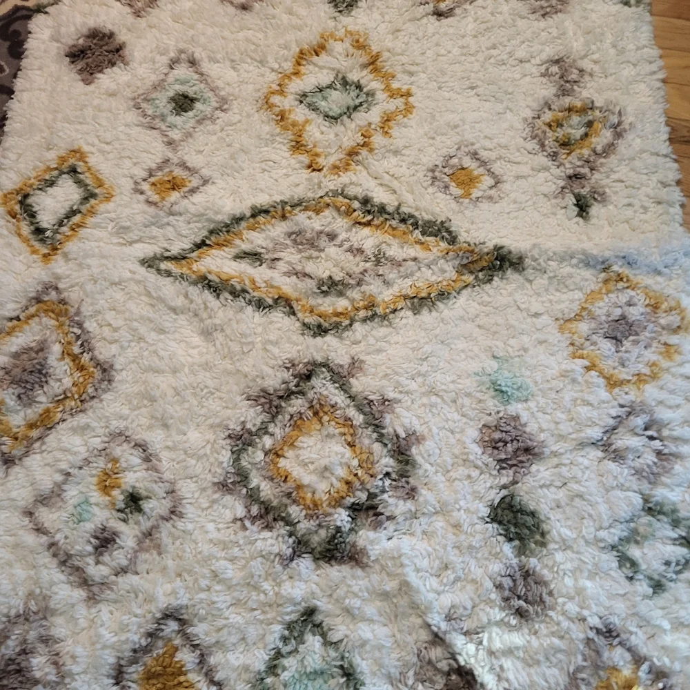 Yuma area Carpet/Rug 48x66 New. Geometric skid resistant